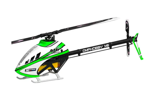 OMPHobby M6 Heli Kit Baukasten mit Rotorblättern in Grün
