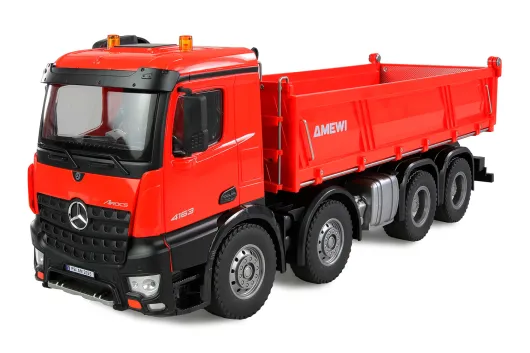 Amewi Mercedes-Benz Arocs Muldenkipper 8x4/4 4WD 1:18 RTR rot