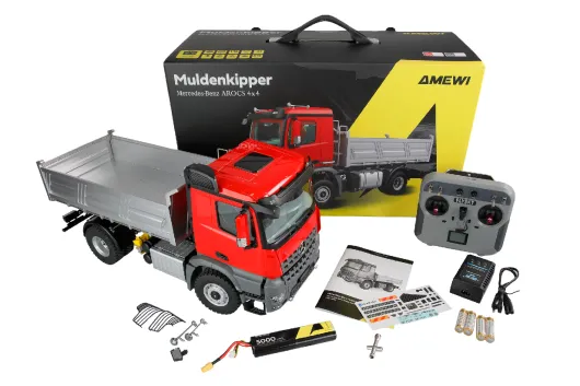 Amewi Mercedes-Benz Arocs Muldenkipper 4x4 1:14 RTR rot