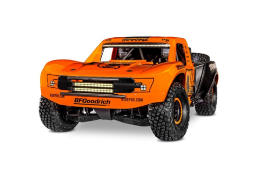 Traxxas Unlimited Desert Racer 4x4 VXL Fox1 1/7 Race-Truck RTR Brushless, mit LED-Licht, ohne Akku oder Lader