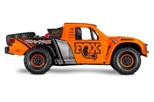 Traxxas Unlimited Desert Racer 4x4 VXL Fox1 1/7 Race-Truck RTR Brushless, mit LED-Licht, ohne Akku oder Lader