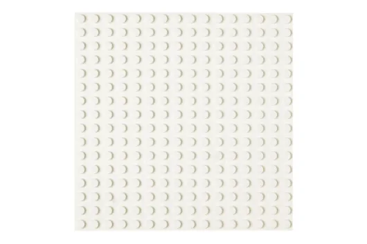 STS Grundplatte Weiß Unterbaubar 16x16 Noppen, 12,8cm x 12,8cm