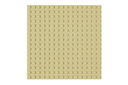 STS Grundplatte Sand Unterbaubar 16x16 Noppen, 12,8cm x 12,8cm