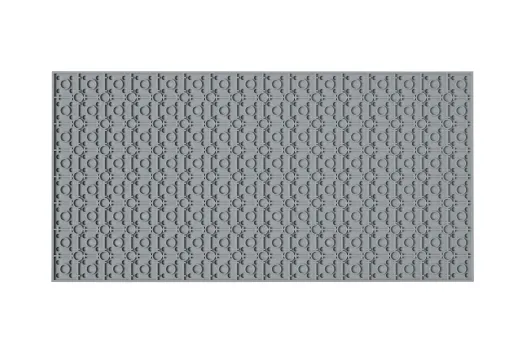 STS Grundplatte Hellgrau Unterbaubar 16x32 Noppen, 12,8cm x 25,6cm