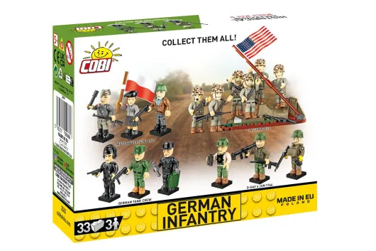 COBI Klemmbausteine Figuren WWII Deutsche Infantrie - 33 Teile