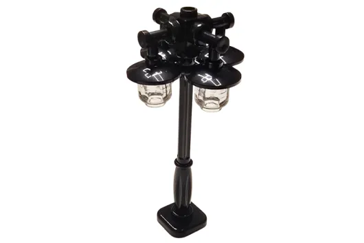 Klemmbausteine Laterne schwarz 4 Arme