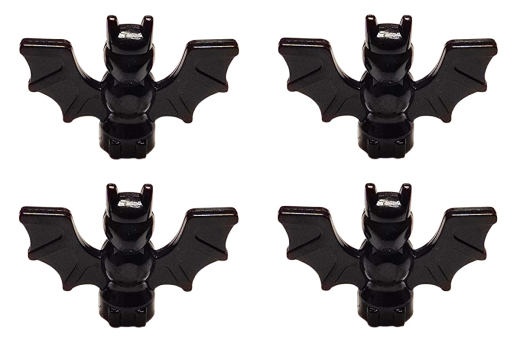 Klemmbausteine Tier Fledermaus in schwarz 4Stück
