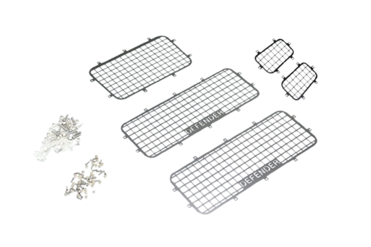 Traxxas Zubehör GPM Scheibenschutzgitter aus Aluminium in Schwarz für TRX-4 Defender 1/10