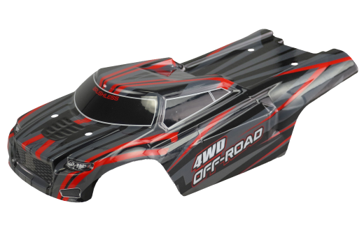 Amewi Ersatzteile Truggy Karosserie in Schwarz Rot für Hyper Go Truggy 1:16