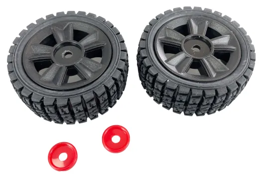 Amewi Ersatzteile Kompletträder Gummi mit Felgen in Schwarz für Hyper Go Breaker ProDrift-1.4 1:14