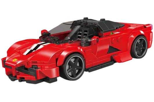 MouldKing Klemmbausteine Sportwagen LF Rafa - 374 Teile mit stapelbarer Displaybox/Sammelbox 19,5x9,5x8,5cm