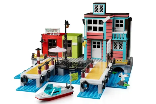 Mouldking Klemmbausteine Anlegestelle mit Boot - 782 Teile