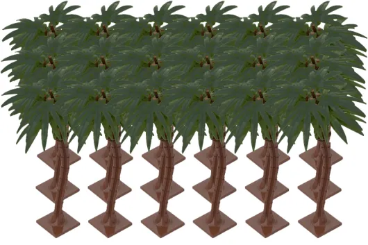 KBW Klemmbausteine Palme in dunkelgrün SUPER SET 18Stück