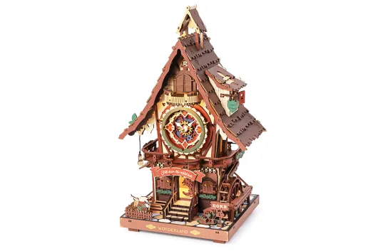 Lasercut Holzbausatz Kuckucksuhr - 435 Teile