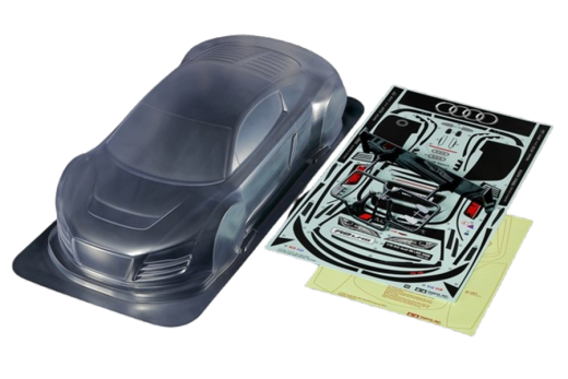 Tamiya RC Karosserie Audi R8 LMS 2008 für TW 1/10 bzw. für 257mm Radstand