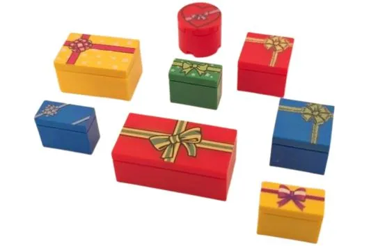 Klemmbausteine Geschenke / Geschenkkarton Set