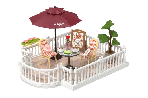 Lasercut Bausatz Schicke Café-Terrasse - 76 Teile