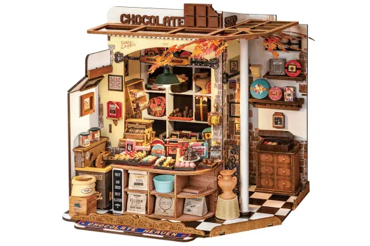 Lasercut Holzbausatz Standmodell Henrys Schokolade - 330 Teile