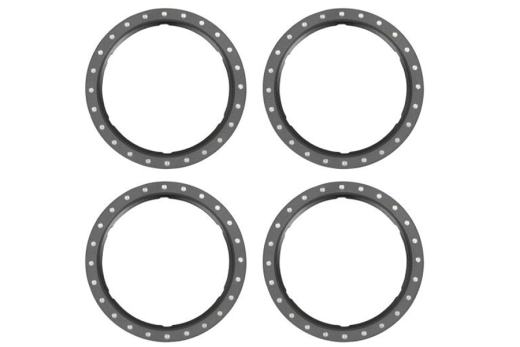 Traxxas Tuning Pro Scale Beadlock Ringe aus Aluminium in Grau 4Stück für Maxx-Slash 1/8 und UDR 1/7