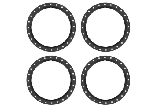 Traxxas Tuning Pro Scale Beadlock Ringe aus Aluminium in Schwarz 4Stück für Maxx-Slash 1/8 und UDR 1/7
