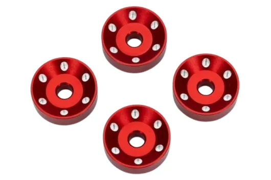 Traxxas Tuning Pro Scale Felgen Scheiben aus Aluminium in Rot 4Stück für Maxx-Slash 1/8