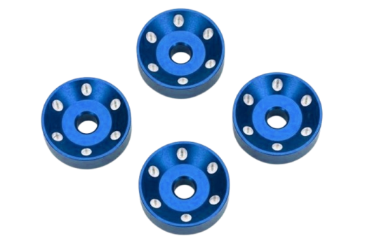 Traxxas Tuning Pro Scale Felgen Scheiben aus Aluminium in Blau 4Stück für Maxx-Slash 1/8