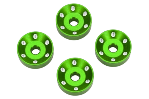 Traxxas Tuning Pro Scale Felgen Scheiben aus Aluminium in Grün 4Stück für Maxx-Slash 1/8
