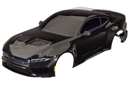 Traxxas Tuning Ford Mustang Karosserie in Schwarz mit Anbauteilen für 4-TEC 1/10