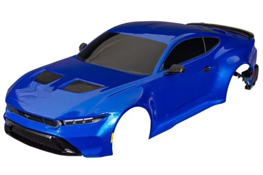 Traxxas Tuning Ford Mustang Karosserie in Blau mit Anbauteilen für 4-TEC 1/10