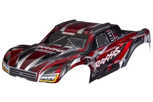 Traxxas Tuning Karosserie in Rot mit Aufkleber für Maxx-Slash 1/8