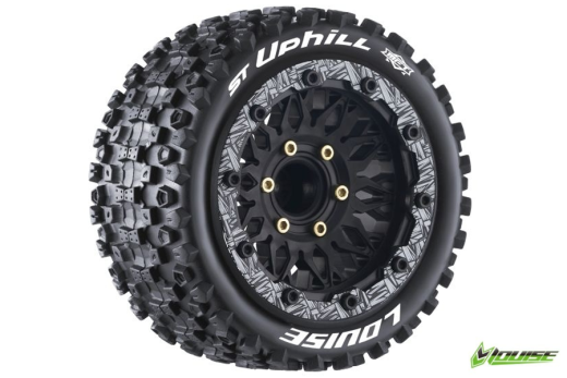 Louise Reifen ST-Uphill MFT soft auf 2,8 BL-Felge in schwarz 12-14-17mm 2Stück für Traxxas Rustler 1/10