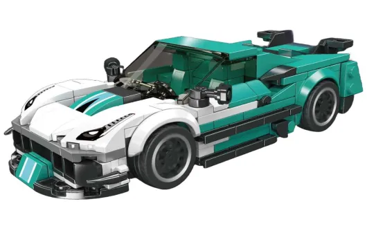 MouldKing Klemmbausteine Sportwagen F8XX - 412 Teile mit stapelbarer Displaybox/Sammelbox 19,5x9,5x8,5cm