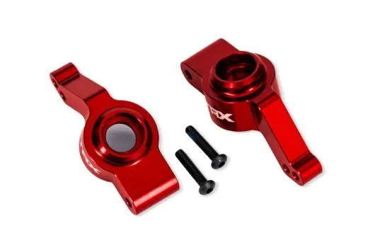 Traxxas Tuning Radträger in Rot für TRX9080 Extreme HD für Bigfoot, Ford, Rustler, Slash, Stampede 4x4 1/10
