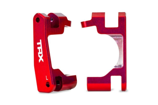 Traxxas Tuning Caster Blocks in Rot für TRX9080 Extreme HD für Bigfoot, Ford, Rustler, Slash, Stampede 4x4 1/10