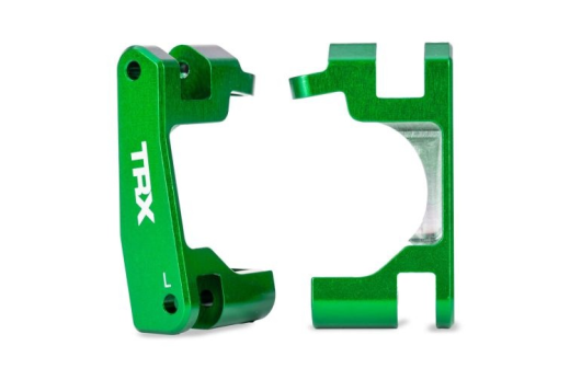 Traxxas Tuning Caster Blocks in Grün für TRX9080 Extreme HD für Bigfoot, Ford, Rustler, Slash, Stampede 4x4 1/10