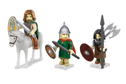 COBI Klemmbausteine Figuren Set Germanische Krieger - 45 Teile