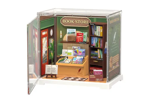 Lasercut Kunststoff Bausatz Mini Super Store Serie - Erinnerungsbuchladen - 44 Teile