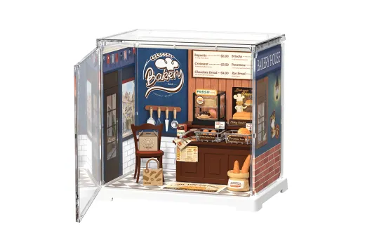 Lasercut Kunststoff Bausatz Mini Super Store Serie - Butterbäckerei - 42 Teile