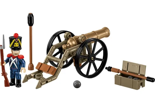 COBI Klemmbausteine Set Französischer Artillerist mit Kanone - 97 Teile