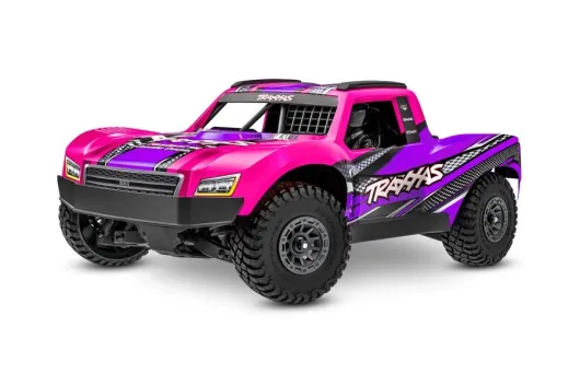 Traxxas Mini-Slash BL-2S 4x4 pink 1/16 Short Course RTR Brushless, HD-Teile, mit Akku und Lader