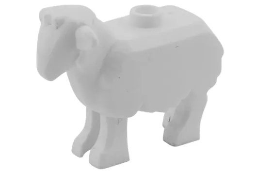 Klemmbausteine Tier Schaf in weiß 1Stück