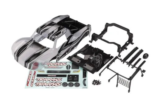 Traxxas Ersatzteile Karosserie ProGraphix mit Anbauteilen und Aufkleber für Mini-Slash 4x4 1/16