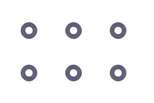 OMPHobby Ersatzteile Unterlegscheiben Ø2,5xØ6x1mm für M5 und M6