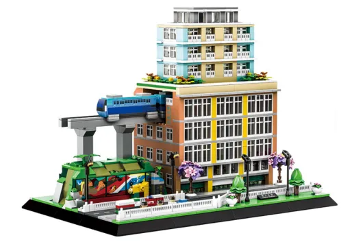 Wange Klemmbausteine Gebäude Chongqing Liziba Station / Bahnhof Chongqing Liziba in China - 1136 Teile