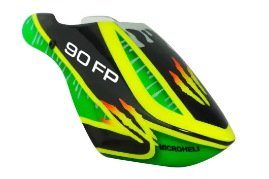 Microheli Airbrush Fiberglass Green Scratch Haube für Blade Revolution 90 FP