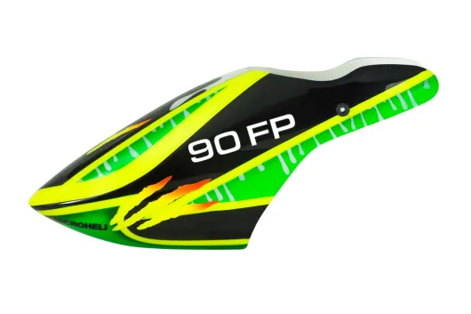 Microheli Airbrush Fiberglass Green Scratch Haube für Blade Revolution 90 FP