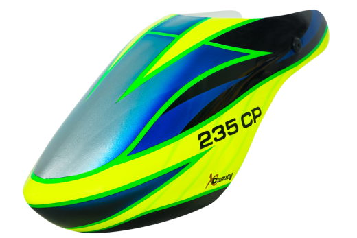 Microheli XCanopy Fiberglas Enceladus Haube für Blade Revolution 235CP