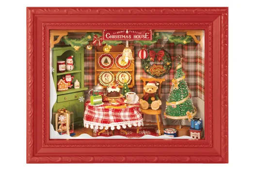 Lasercut Bausatz Wandmodell Weihnachtsfeier - 125 Teile