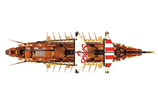 Baka Klemmbausteine Antikes Kriegsschiff - 2073 Teile