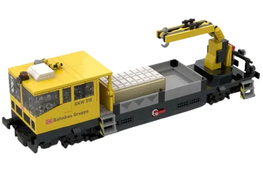 Stoneheap Klemmbausteine GKW 310 Gleiskraftwagen - 813 Teile